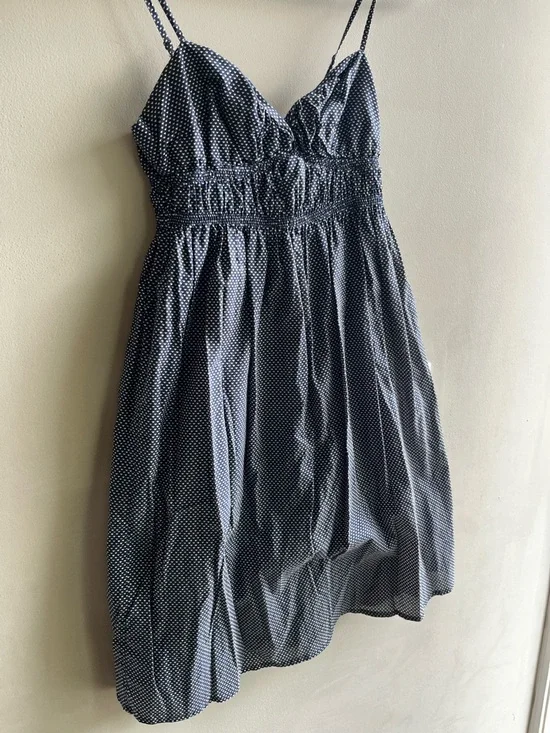 J. Crew Women’s Blue Polka Dot Spaghetti Strap Sundress XXS - Picture 5 of 11